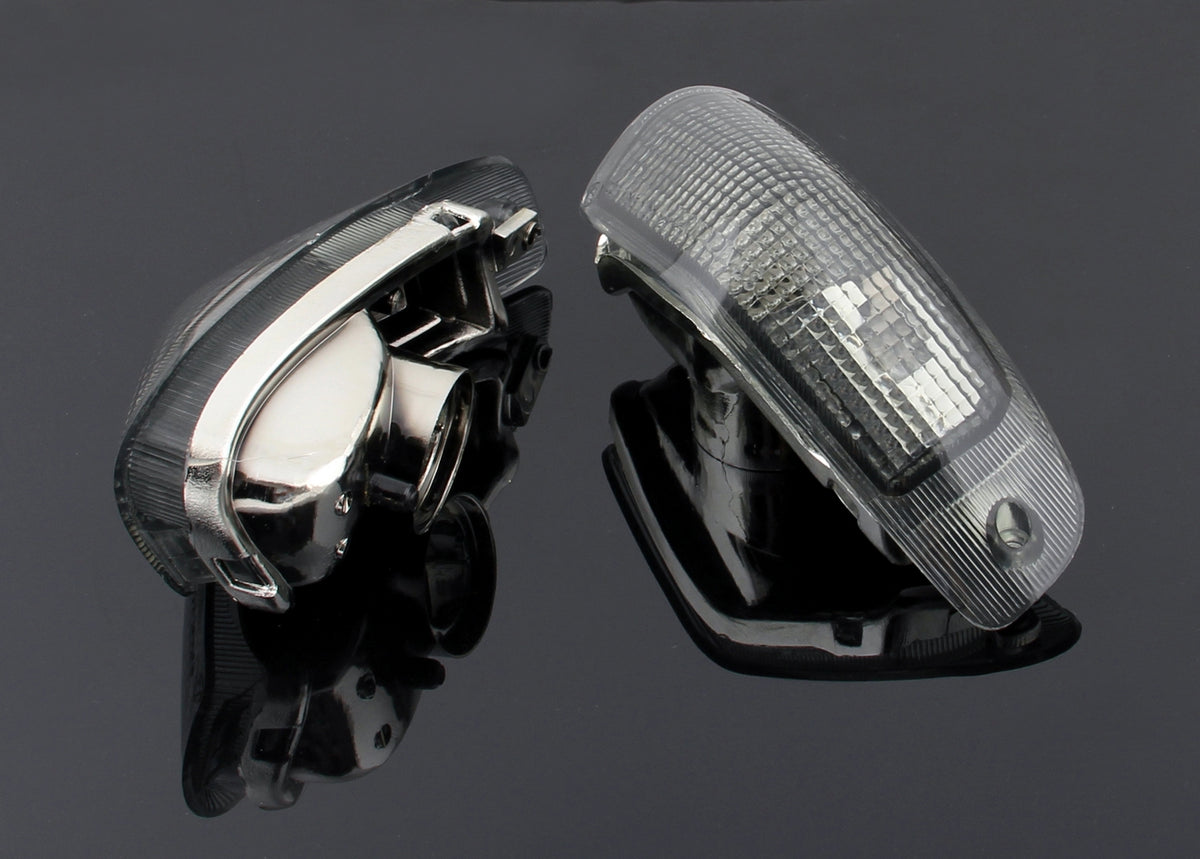 Front Turn Signals Lens Fit For Kawasaki ZZR600 ZX600E 1994-2004 Smoke