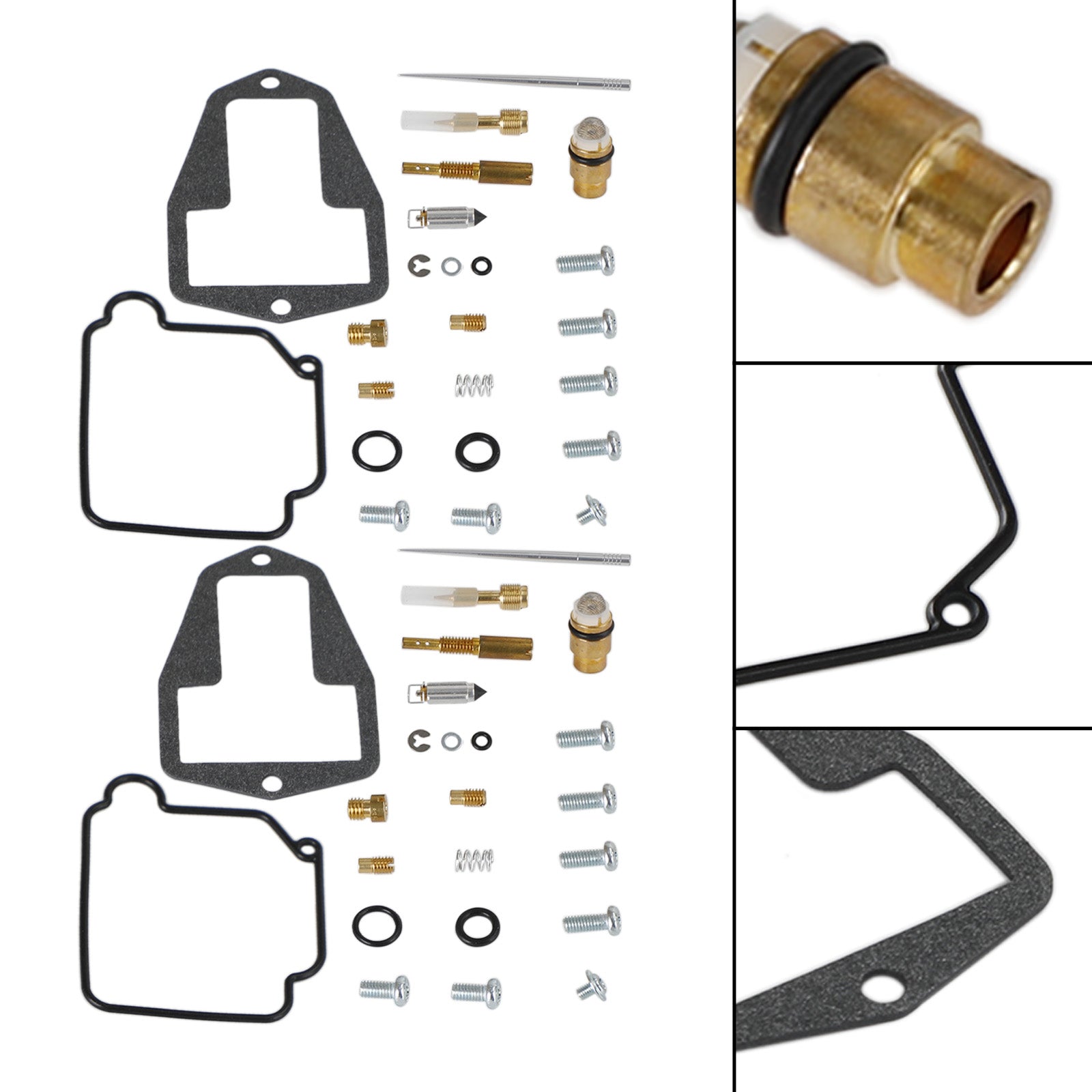 Kit di riparazione per ricostruzione carburatore 2X adatto per Suzuki DRZ250 DR-Z250 2001-2007 generico