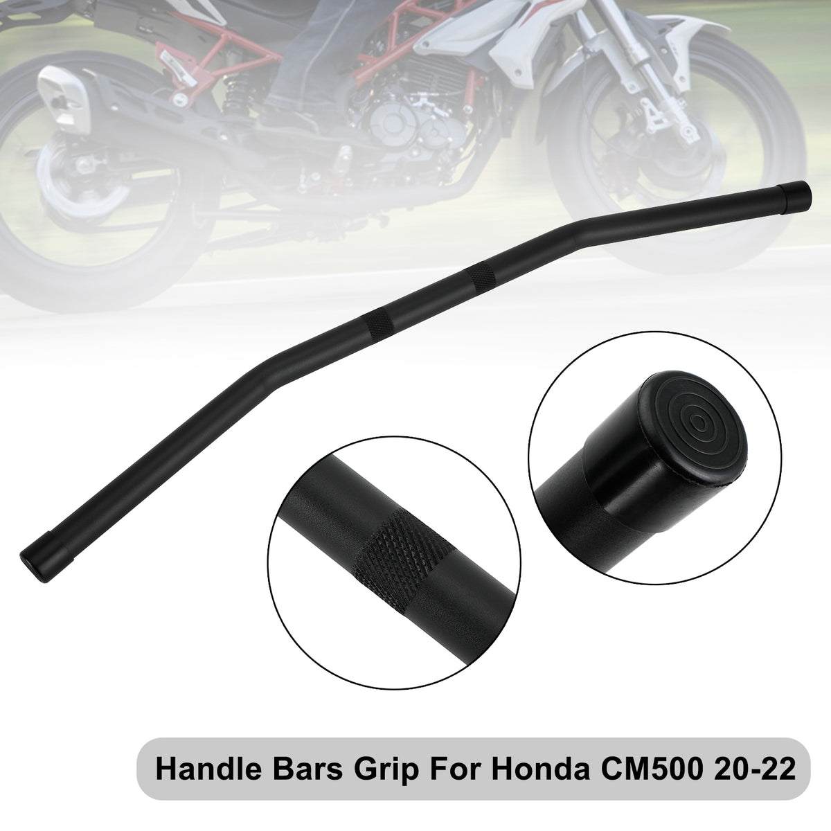 Universal Handle Bar Grips 7/8" 22Mm  Black For Honda Cm500 2017-2022 2021