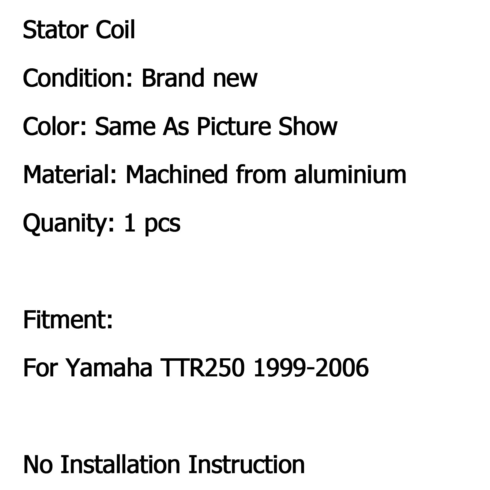 Generator Stator Coil For Yamaha TTR250 1999-2006 2000 2005