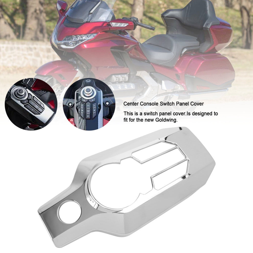 Copertura del pannello interruttori della console centrale cromata per Honda Goldwing GL1800 2018-2020 generico