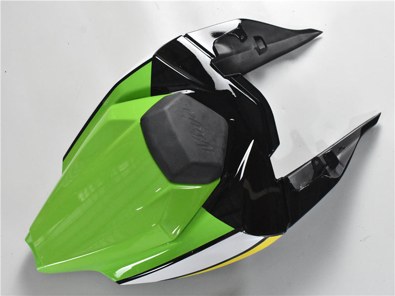 Kit de carénage Amotopart Kawasaki 2016-2020 ZX10R noir et vert Style2