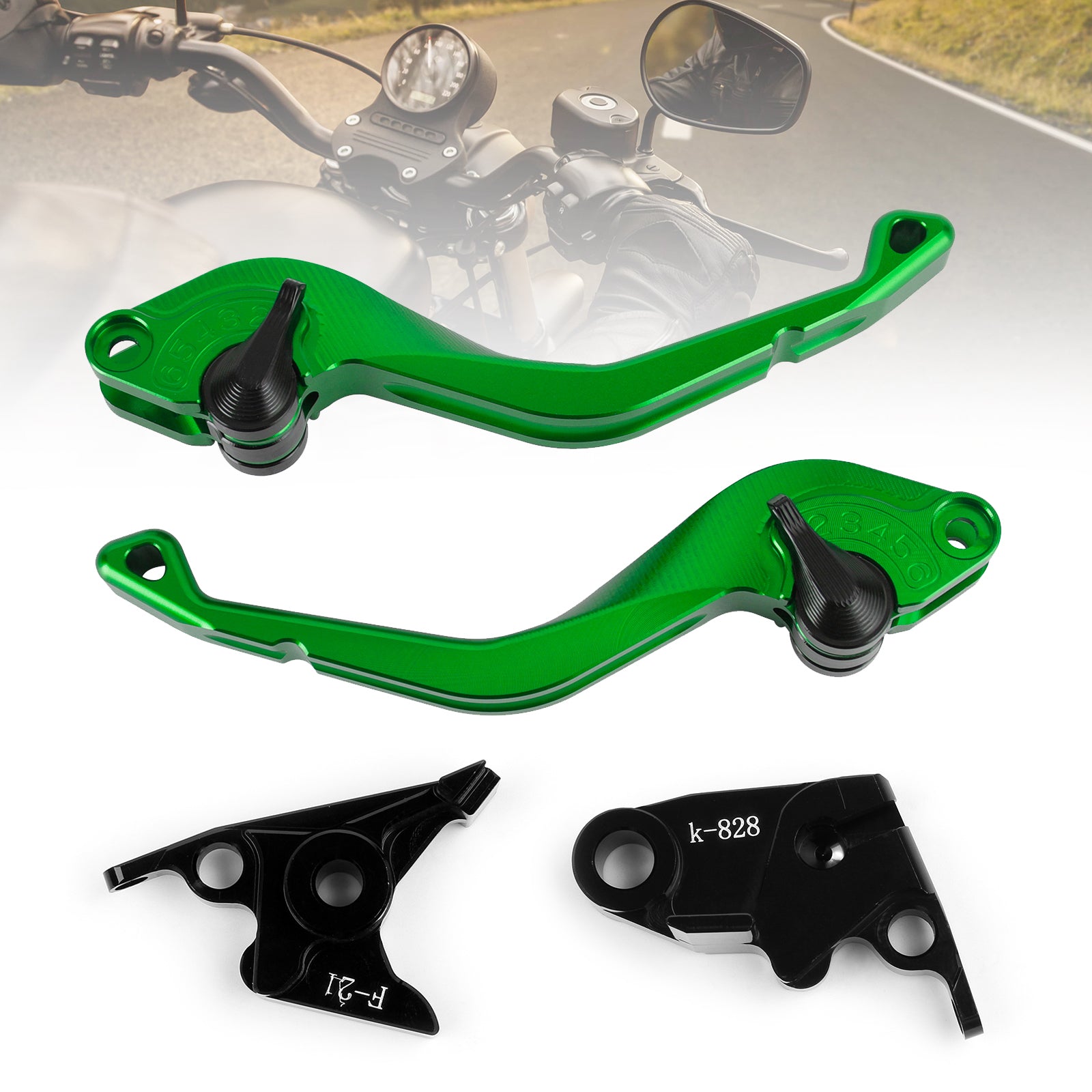 CNC-Kurzkupplungsbremshebel passend für Kawasaki Z750 07-12 Z800/E Version 13-16