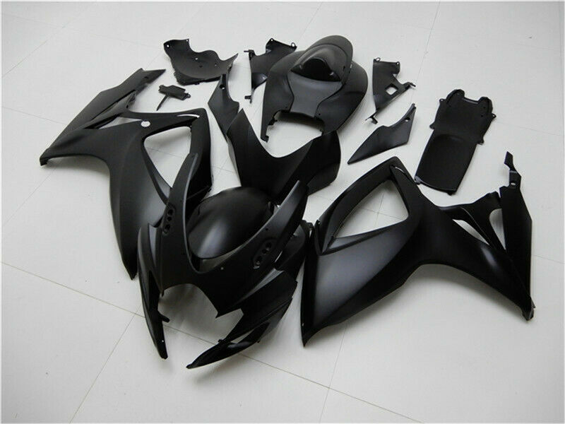 Amotopart 2006-2007 Suzuki GSXR 600/750 Fairing Matt Black Kit