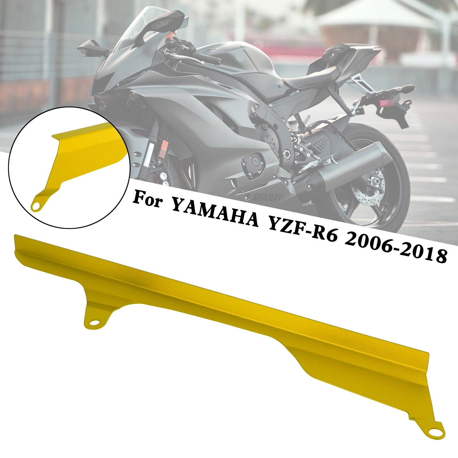 Kettenrad-Kettenschutz-Schutzabdeckung für Yamaha YZF R6 2006–2018