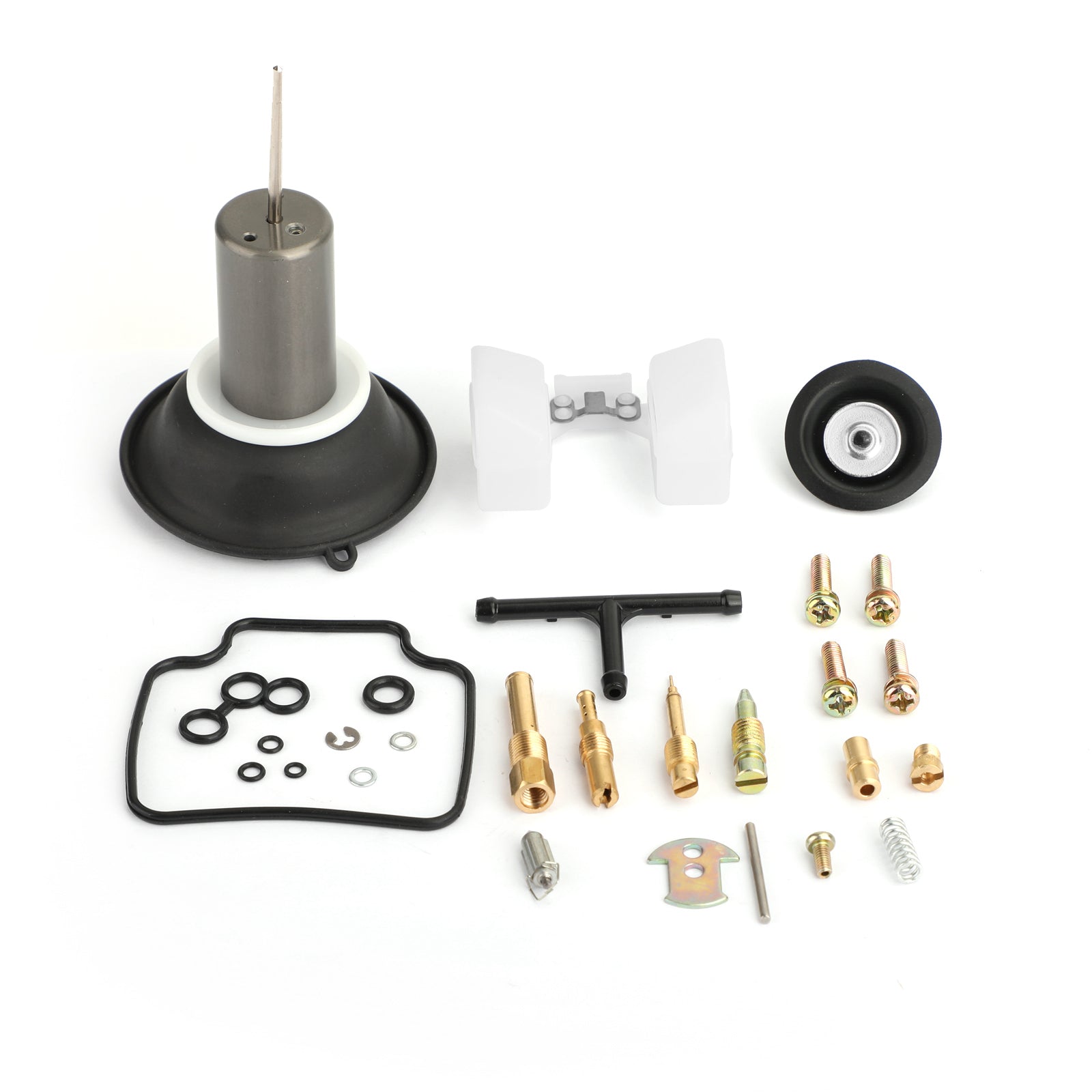 Kit de reconstrucción de carburador, Kit de reparación de carburador de émbolo, apto para Go Kart Scooter GY6 125CC ATV