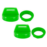 2PCS Green Ignition Key Cover w/Nut For Polaris RZR XP 570 800 900 1000 5433534 Generic