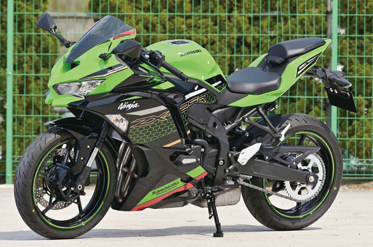 Amotopart 2019-2024 Kawasaki Ninja ZX25R ZX4R ZX4RR Kit de carénage vert noir