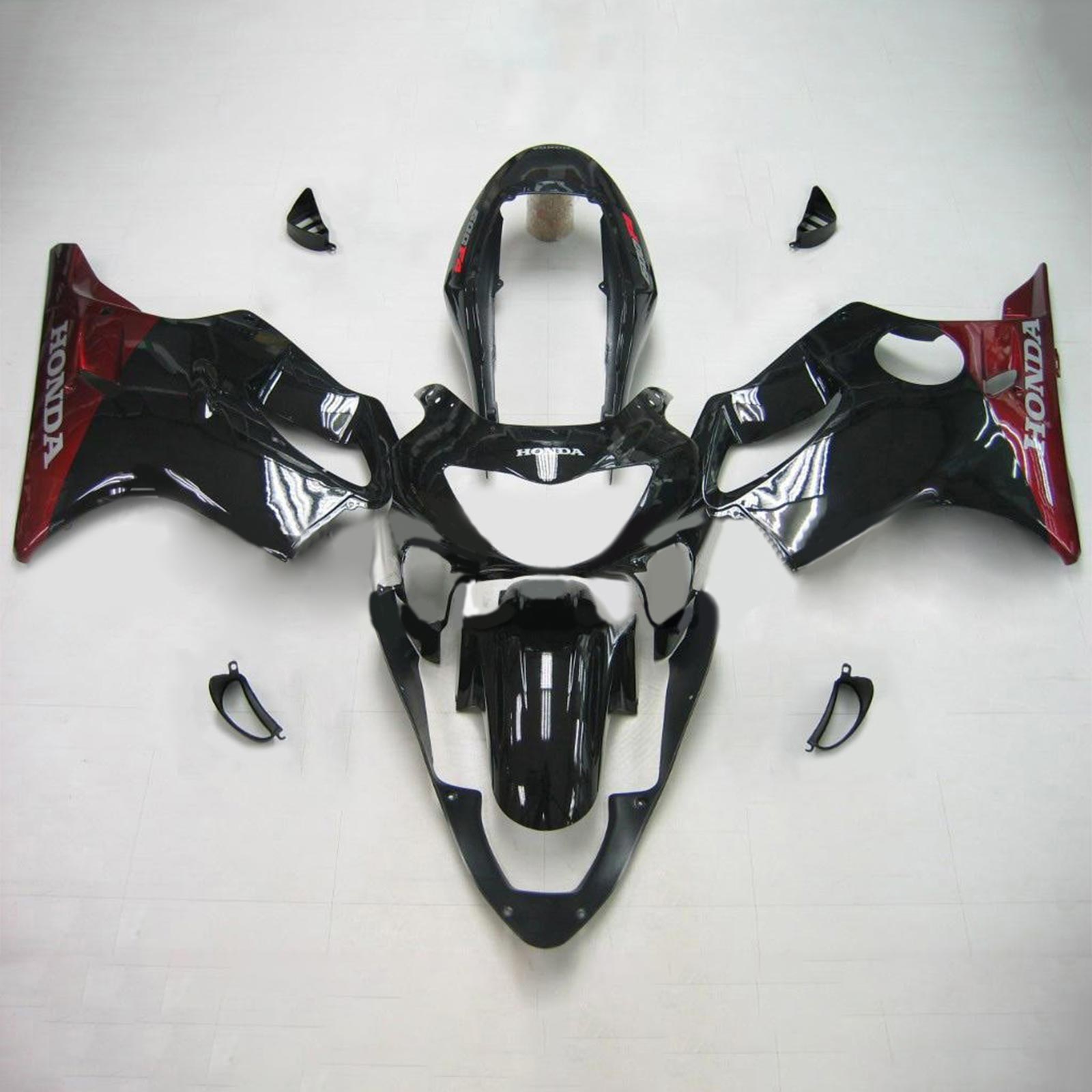 Amotopart Honda CBR600F4 1999-2000 Red&Black Style 6 Fairing Kit
