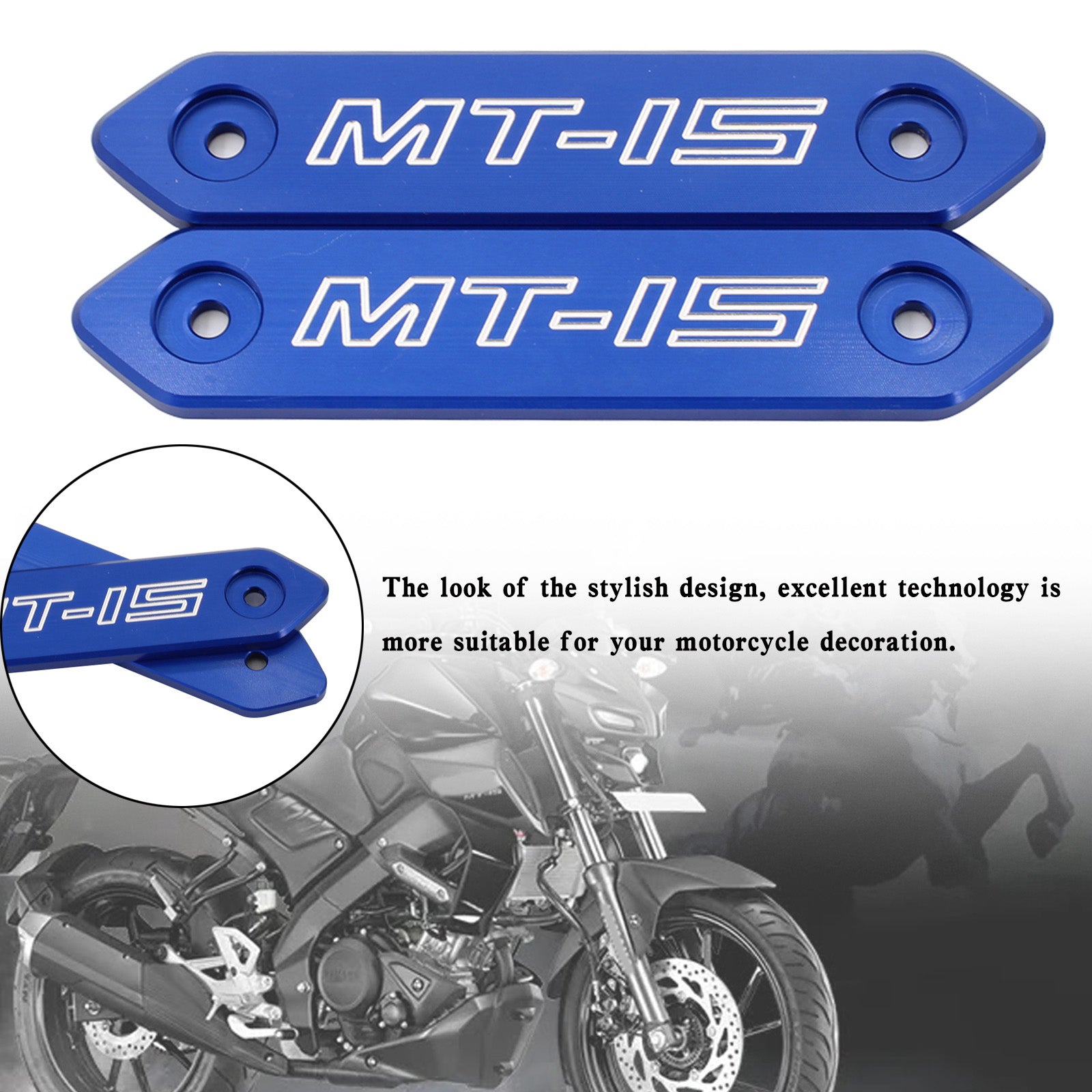 Aluminiumlegierungs-Zubehör-Karosserieabdeckung für Yamaha MT 15 MT-15 MT15 2018–2020