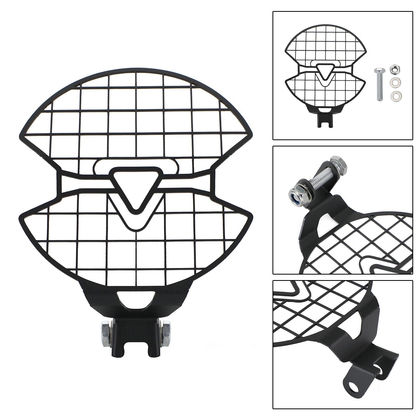 Copertura protettiva per protezione faro nera adatta per Triumph Trident 660 2020-2022 2021