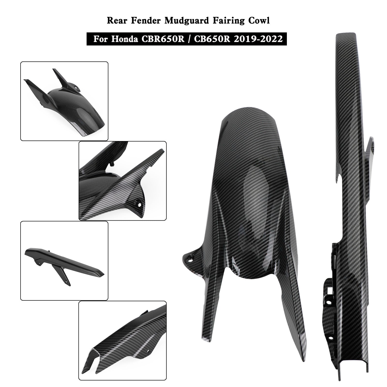 Rear Fender Mudguard Fairing Cowl For Honda CBR650R CB650R 2019-2022