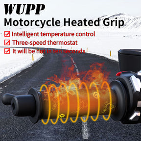 Universal Heated Handlebar Shrinkable Hot Grips Bars Warmer 12V For Motorcycle Generic
