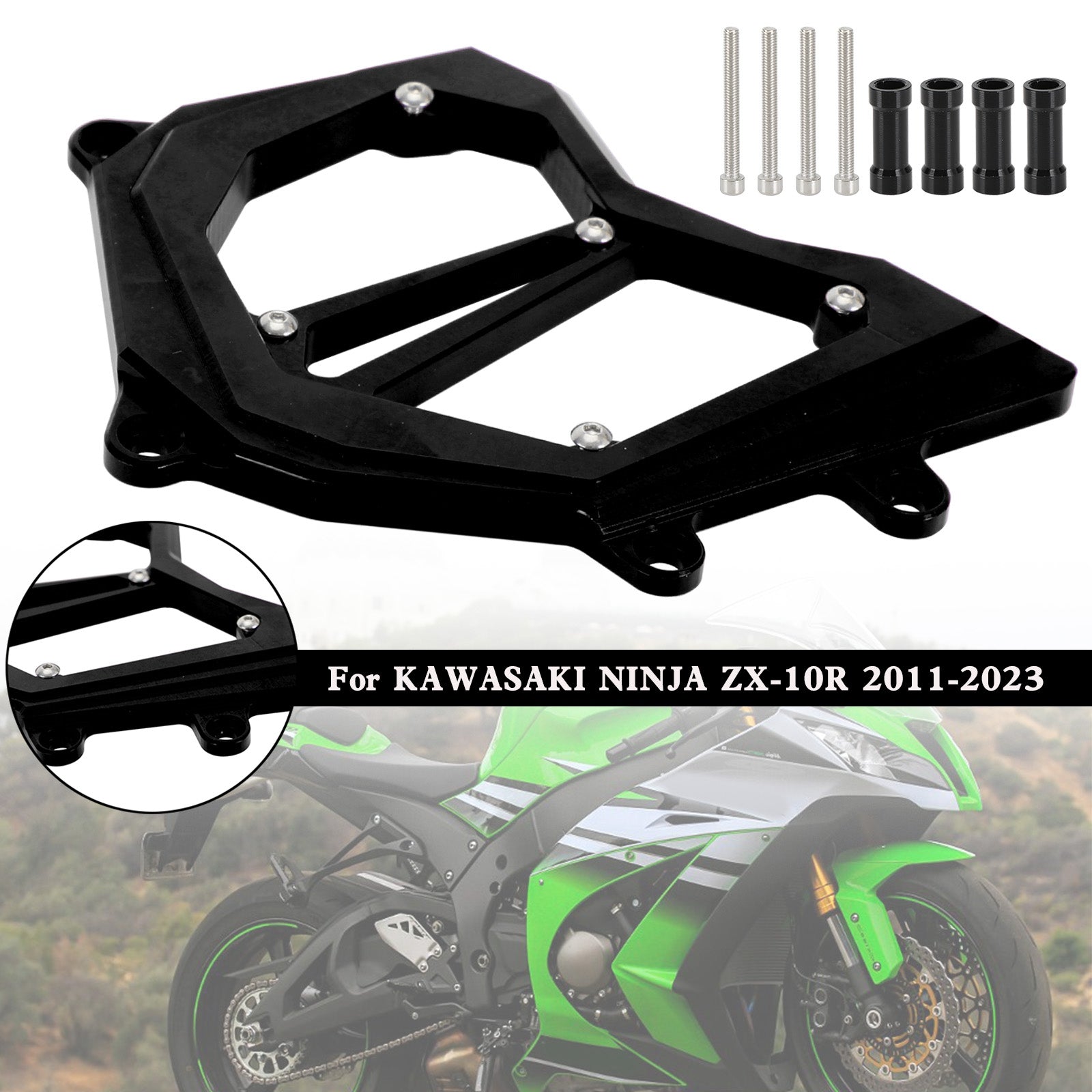 Front Sprocket Cover Chain Guard For KAWASAKI Ninja ZX-10R ZX10R 2011-2023