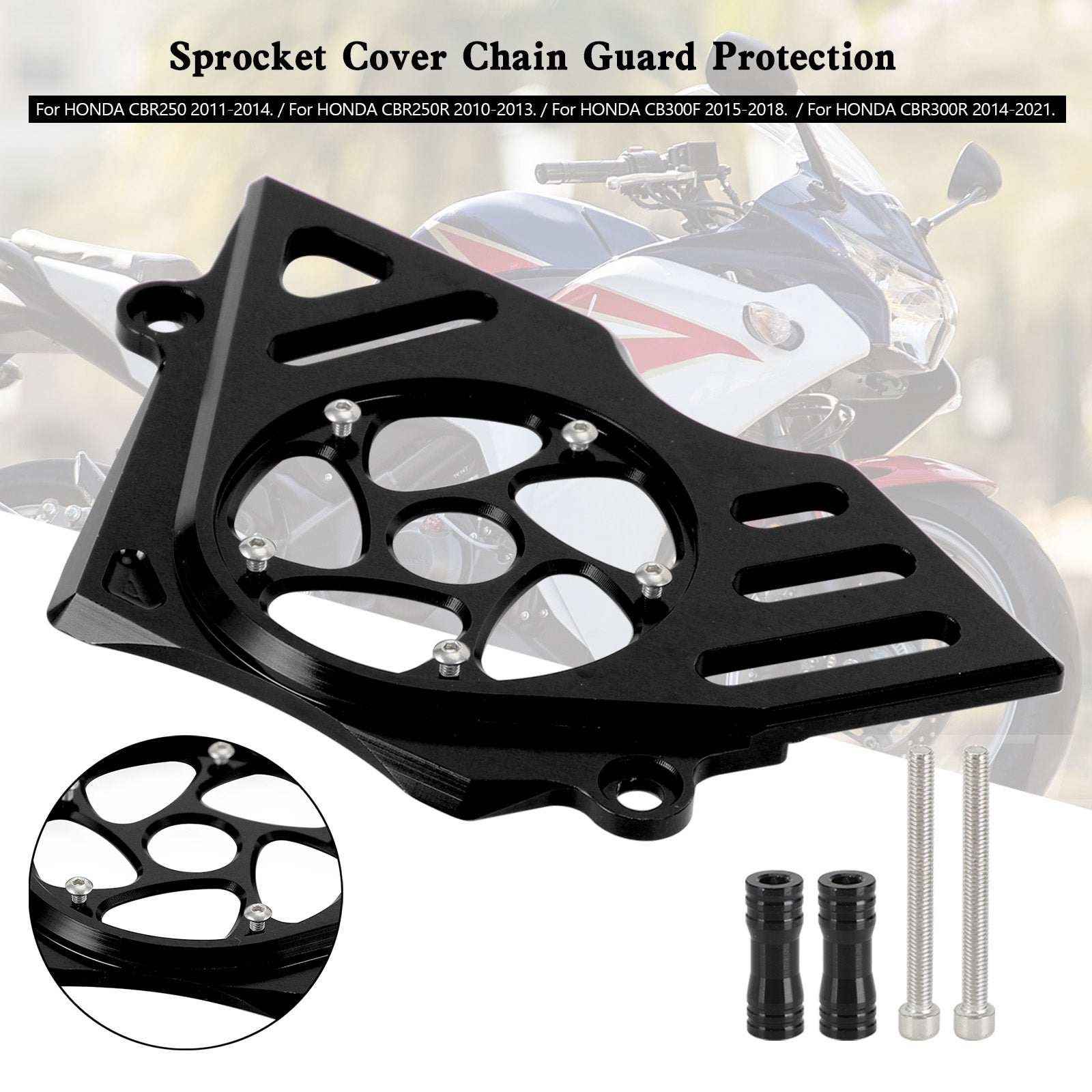 Honda CBR250R CBR300R CB300F Front Sprocket Cover Chain Guard