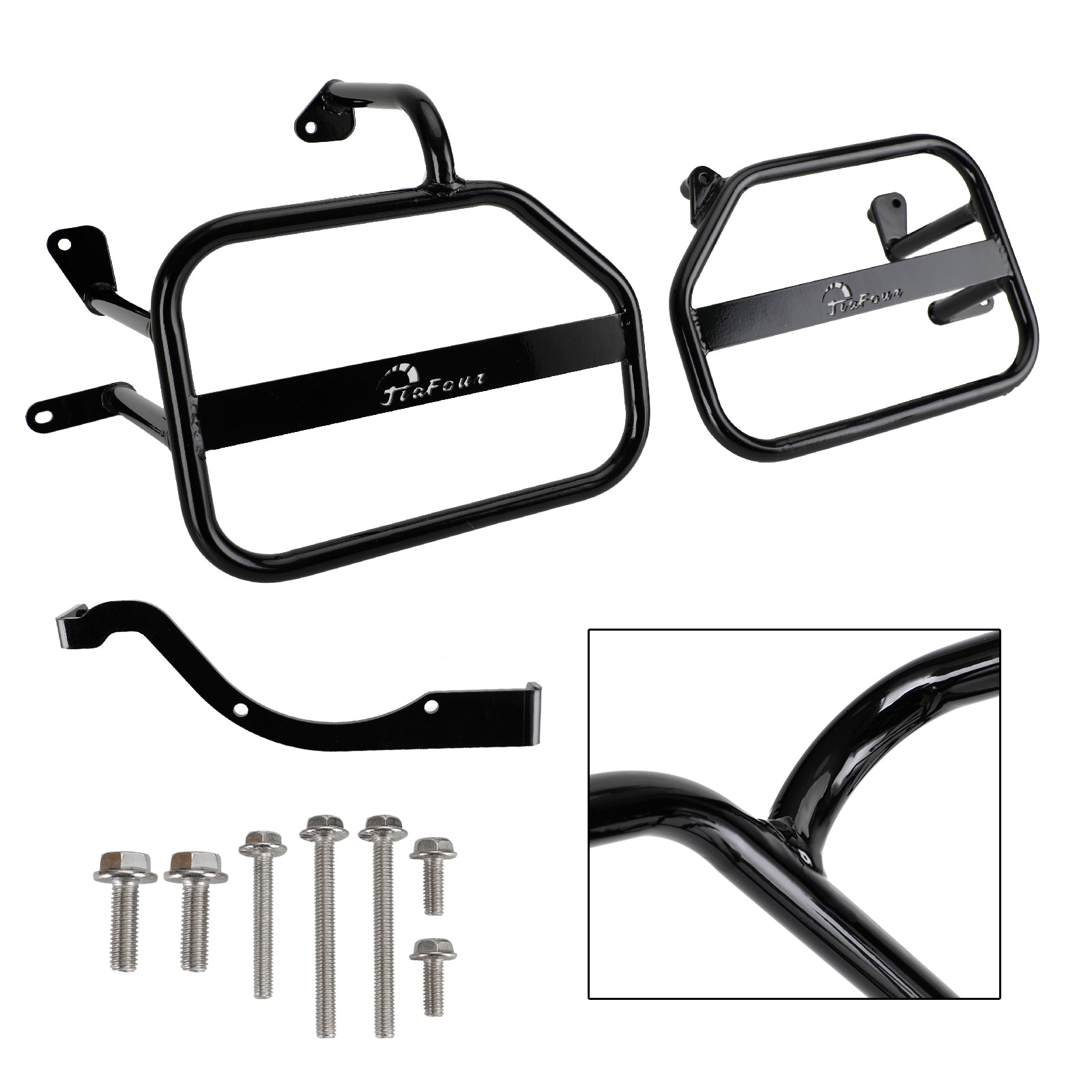 Black Saddlebag Support Mounting Bracket For Honda Ct125 20-22 Trail 125 21-22