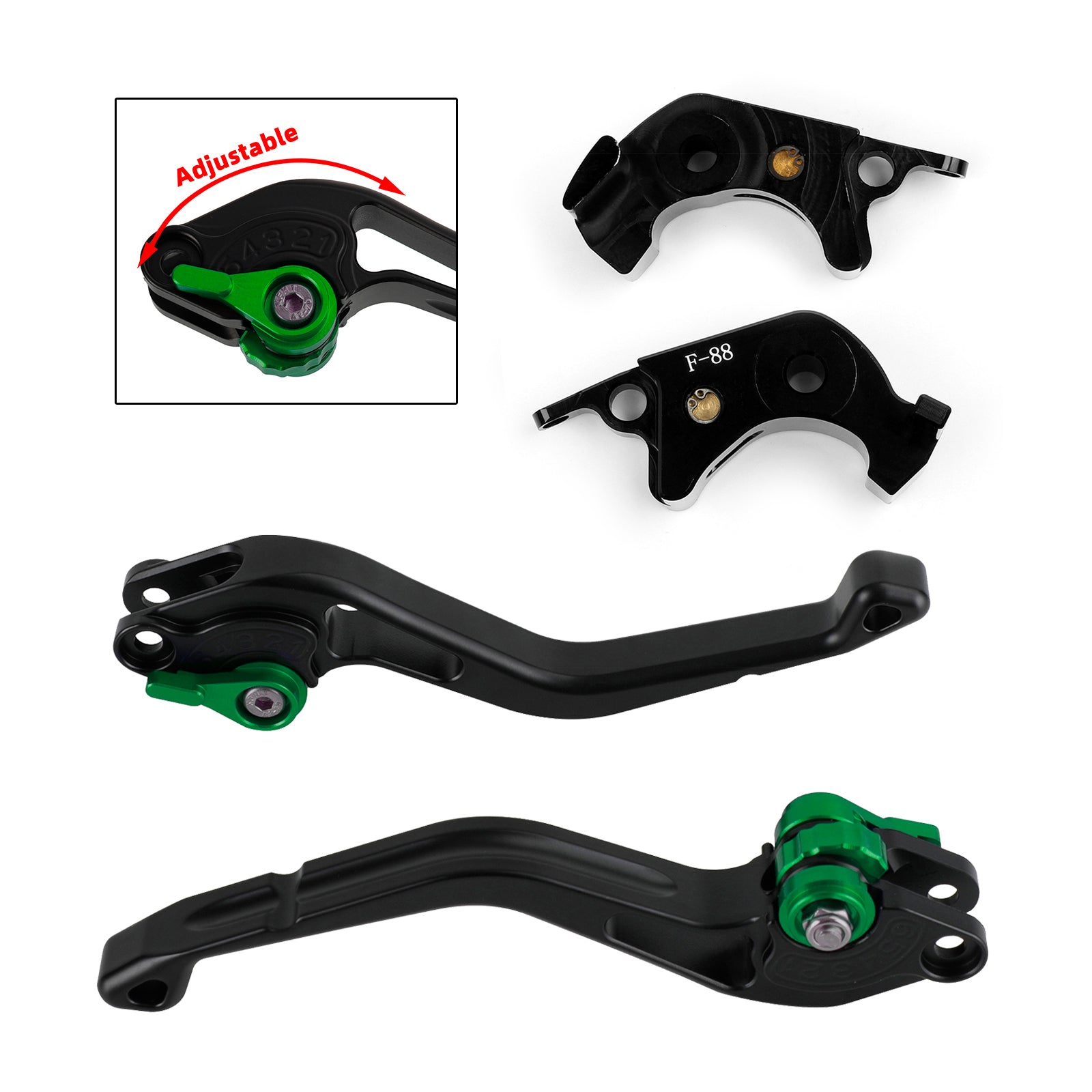 Levier de frein d'embrayage court, adapté à Kawasaki ZX1400 ZX14R ZZR1400 GTR1400, nouveau