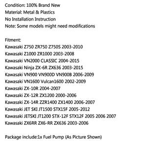 Fuel Pump For Kawasaki VN900 D B 06-09 VN2000 CLASSIC ZX6 RR 636 14R 12R 10R
