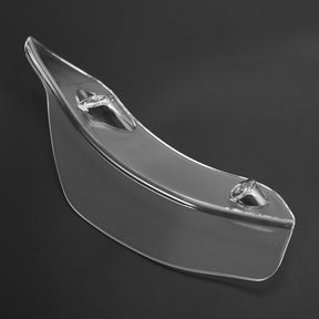 Verkleidungs-Windschutzscheiben-Seitenflügel-Windabweiser für Touring Road Glide 2015–2021, transparent, generisch