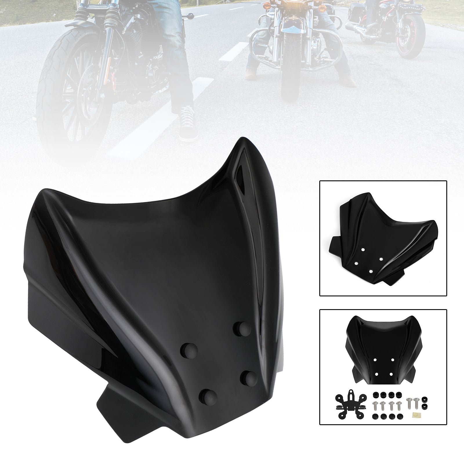 ABS Motorcycle Windshield WindScreen fit for Benelli 502 C 2019-2021 Generic