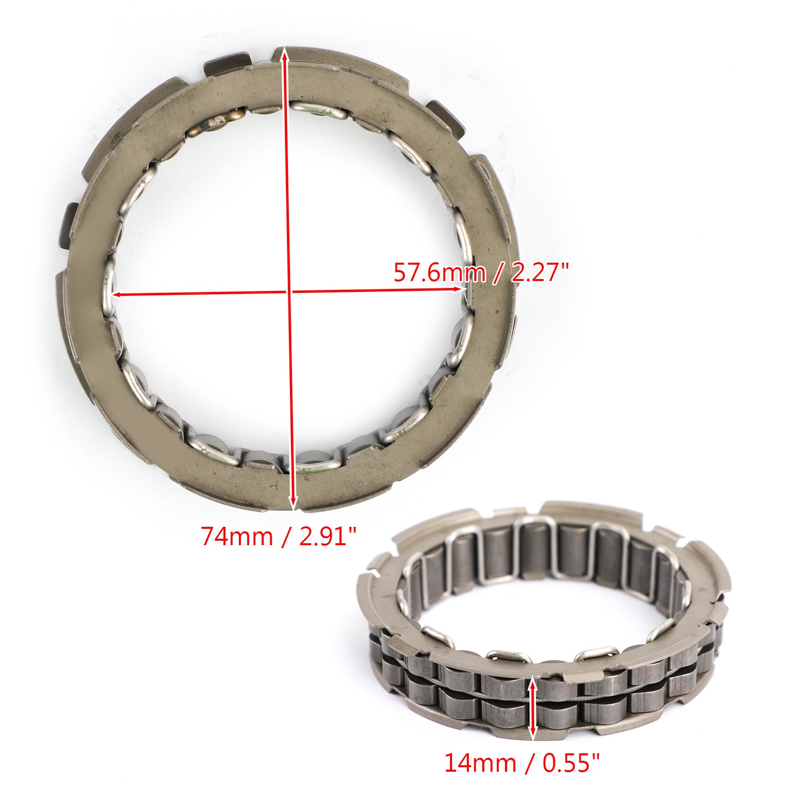 Embrayage de démarreur unidirectionnel adapté pour Kawasaki KLR650 KL650 KLX650 87-18 13194-1073