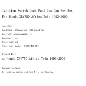 Zündschlossschloss Kraftstofftankdeckel-Schlüsselsatz für Honda XRV750 Africa Twin 1993-2000