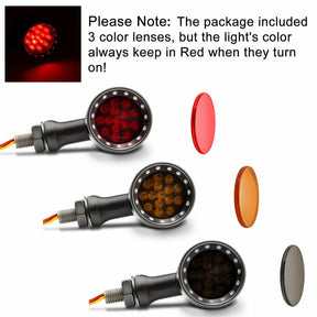 Indicatori luminosi indicatori di direzione universali per moto M10 Lampada proiettile lampeggiante