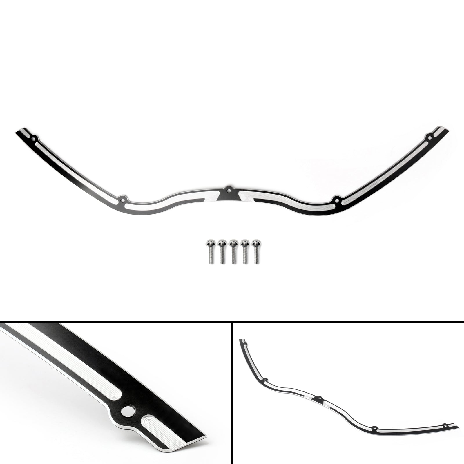 Windshield Trim Fit For Harley Road Glide FLTR 1998-2013 FLTR Black