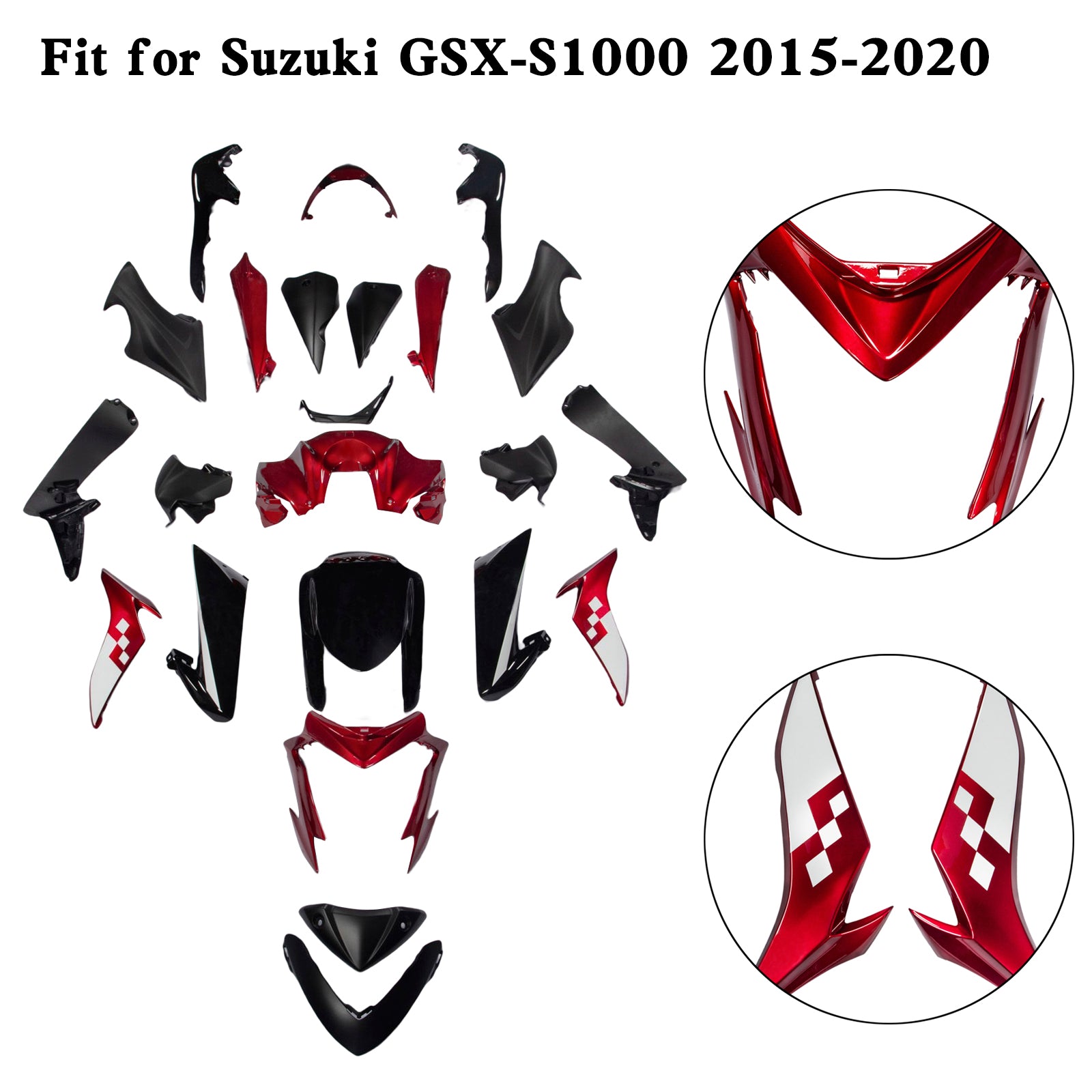 Motografix Ignition Guard Paint Protector For Suzuki GSX-S1000 / F (2015-2020) – High Gloss Blue 3D Gel