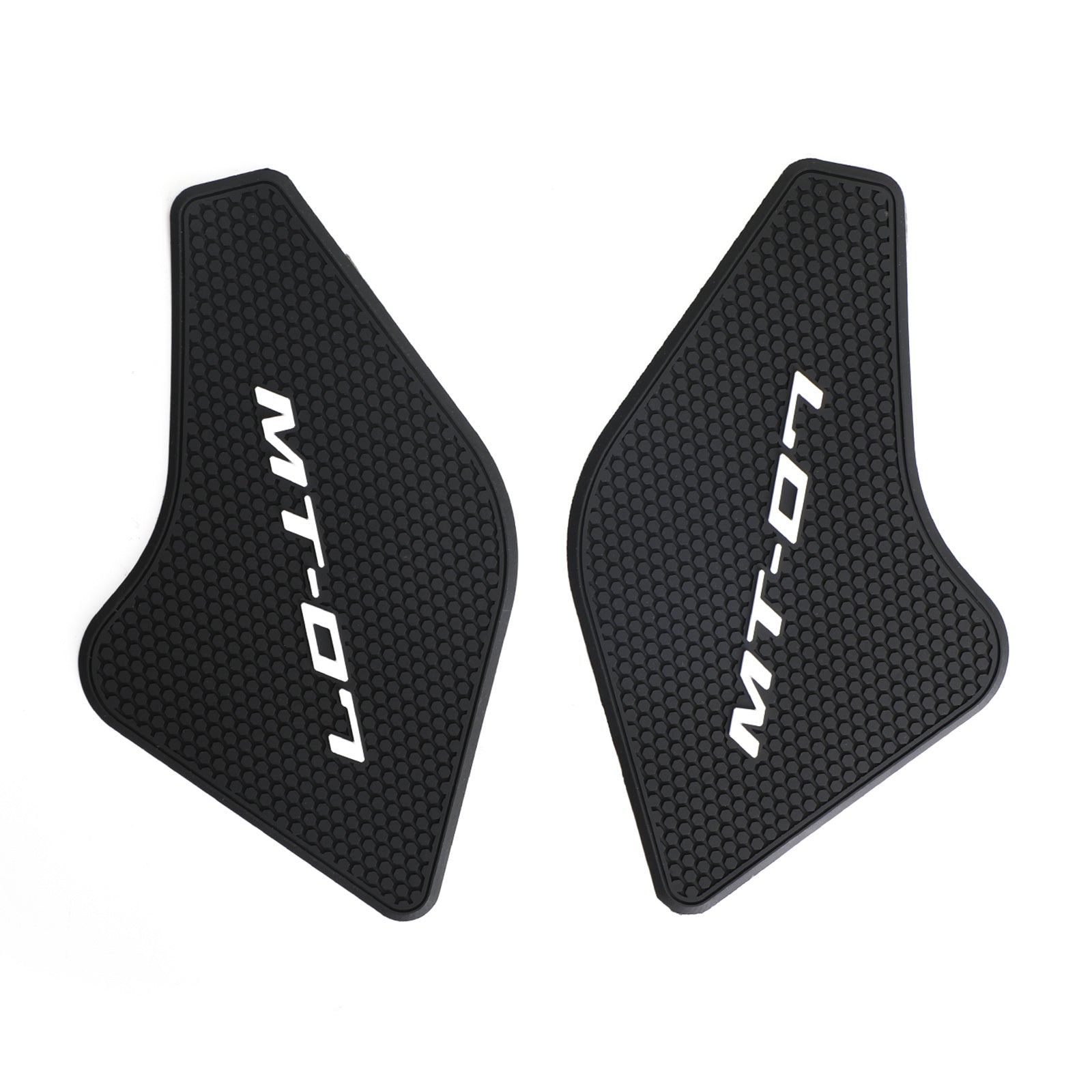 Side Grip Tank Pads Black For Yamaha MT-07 MT07 2021 - 2022 2-Piece Kit Generic