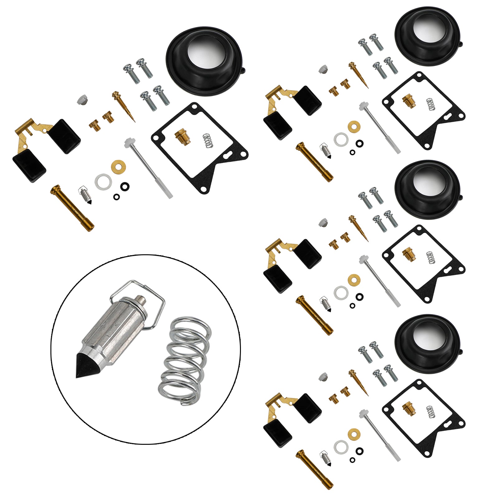 4X Carburetor Rebuild Repair Kit fit for Yamaha Virago 750 XV750 1981-1983