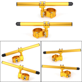 ユニバーサル調整可能回転可能 CNC ビレットクリップオンフォークチューブハンドルバーキット 45mm 汎用