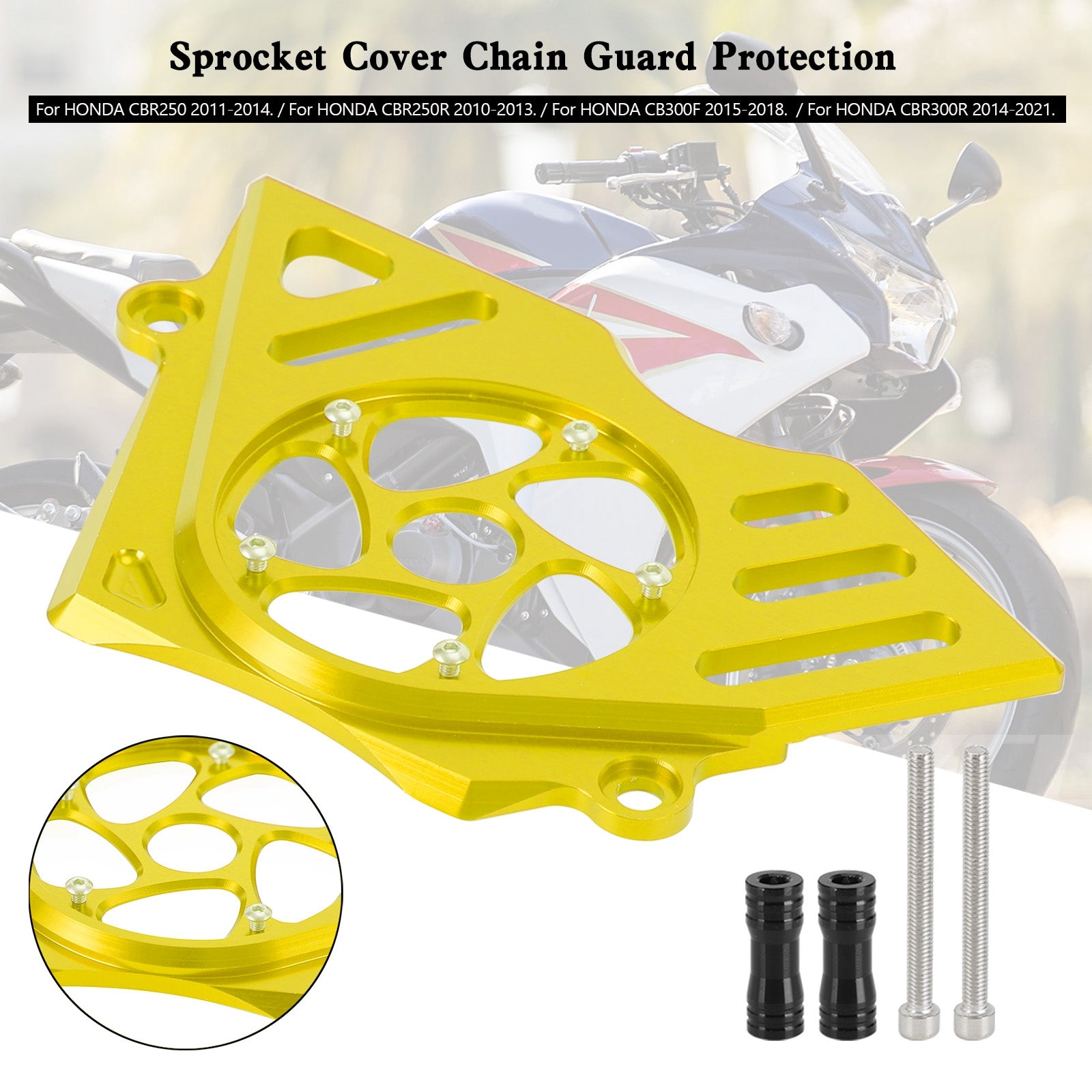 Honda CBR250R CBR300R CB300F Front Sprocket Cover Chain Guard