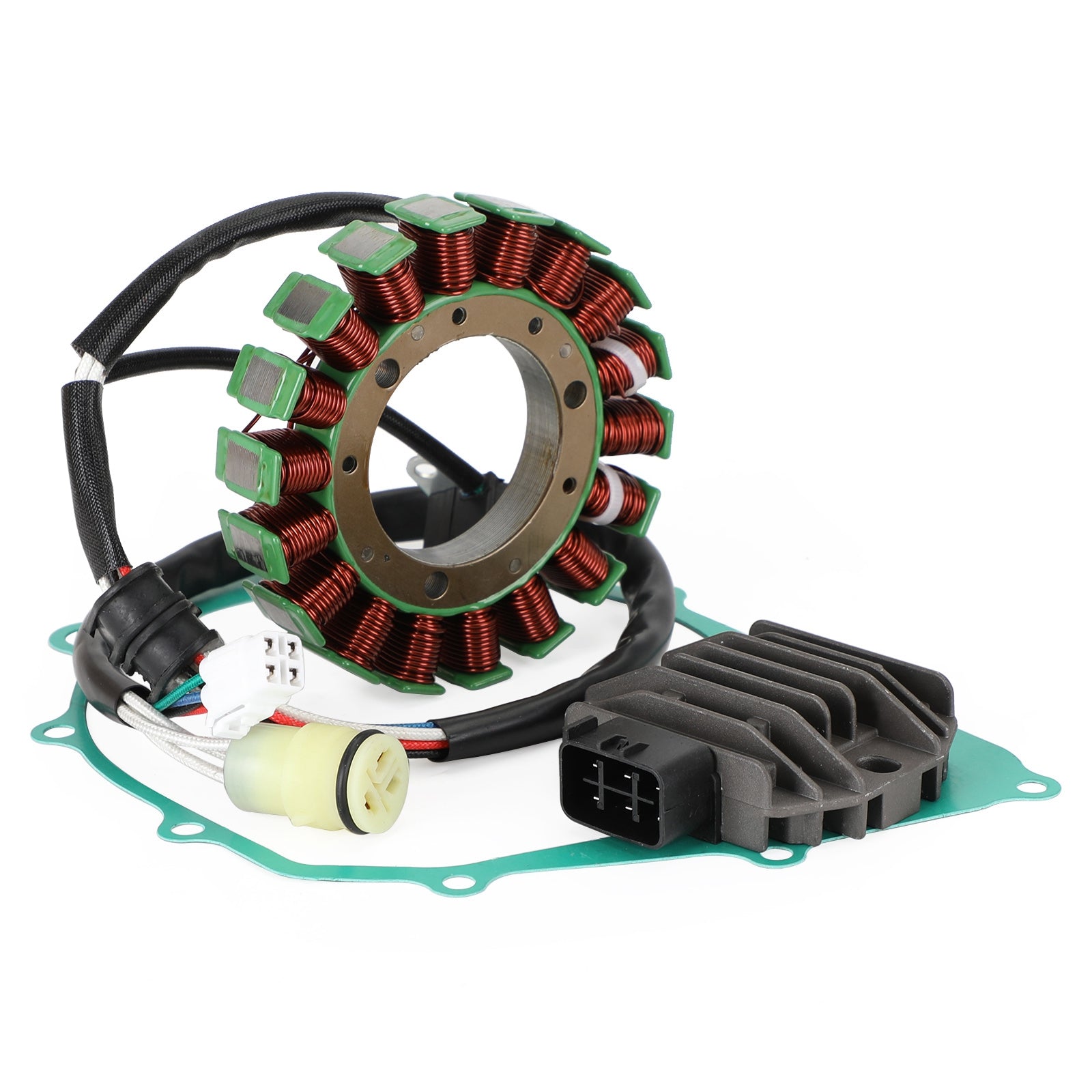 Stator de bobine magnétique + régulateur de tension + joint Assy pour Yamaha YFM 400F Kodiak 400 4WD 2000 générique