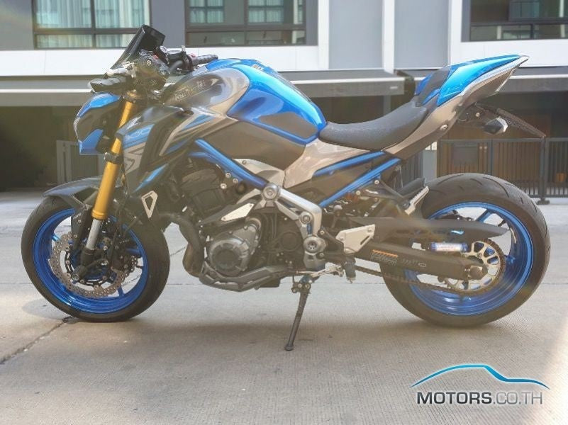 Amotopart Kawasaki 2017-2019 Z900 Kit de carenado azul