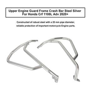 Engine Protect Guard Frame Upper Crash Bar Silver For Honda Crf1100L Adv 20+ 22 Generic