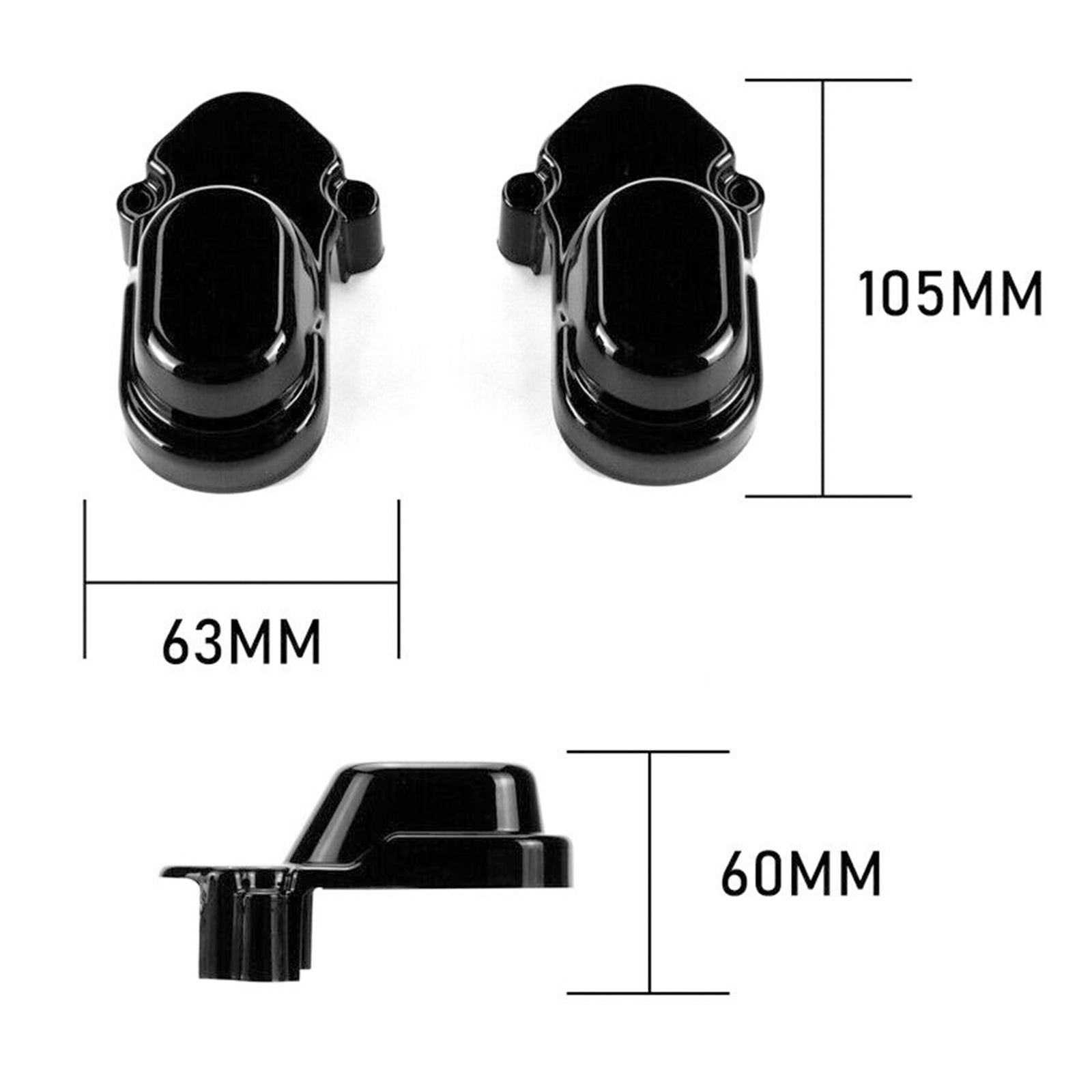 Muttern-Schraubenkappe für Hinterachsabdeckung für Sportster 1200 XL1200C 883 2005–2017, Schwarz, Generisch