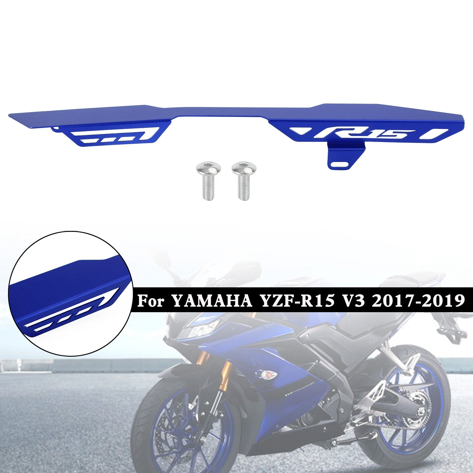 Rear Sprocket Chain Guard Protector Cover For YAMAHA YZF R15 V3 2017-2019 Generic