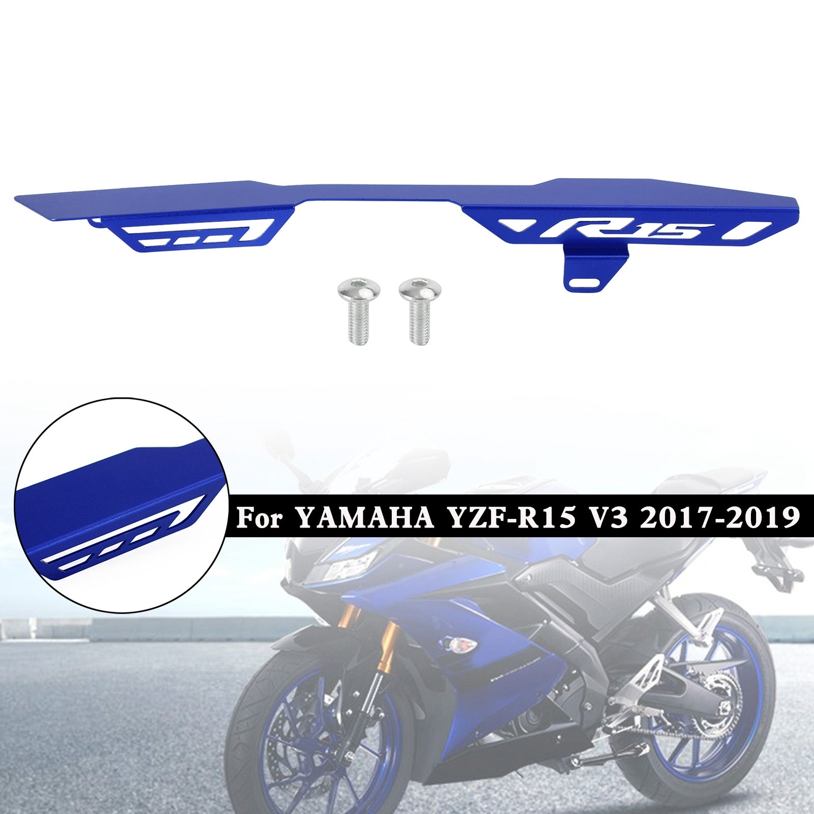 Kettenrad-Kettenschutz-Schutzabdeckung für Yamaha YZF R15 V3 2017–2019