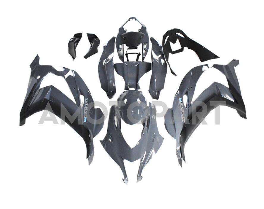 Amotopart Kawasaki 2016-2020 ZX10R Glossy Gray Fairing Kit