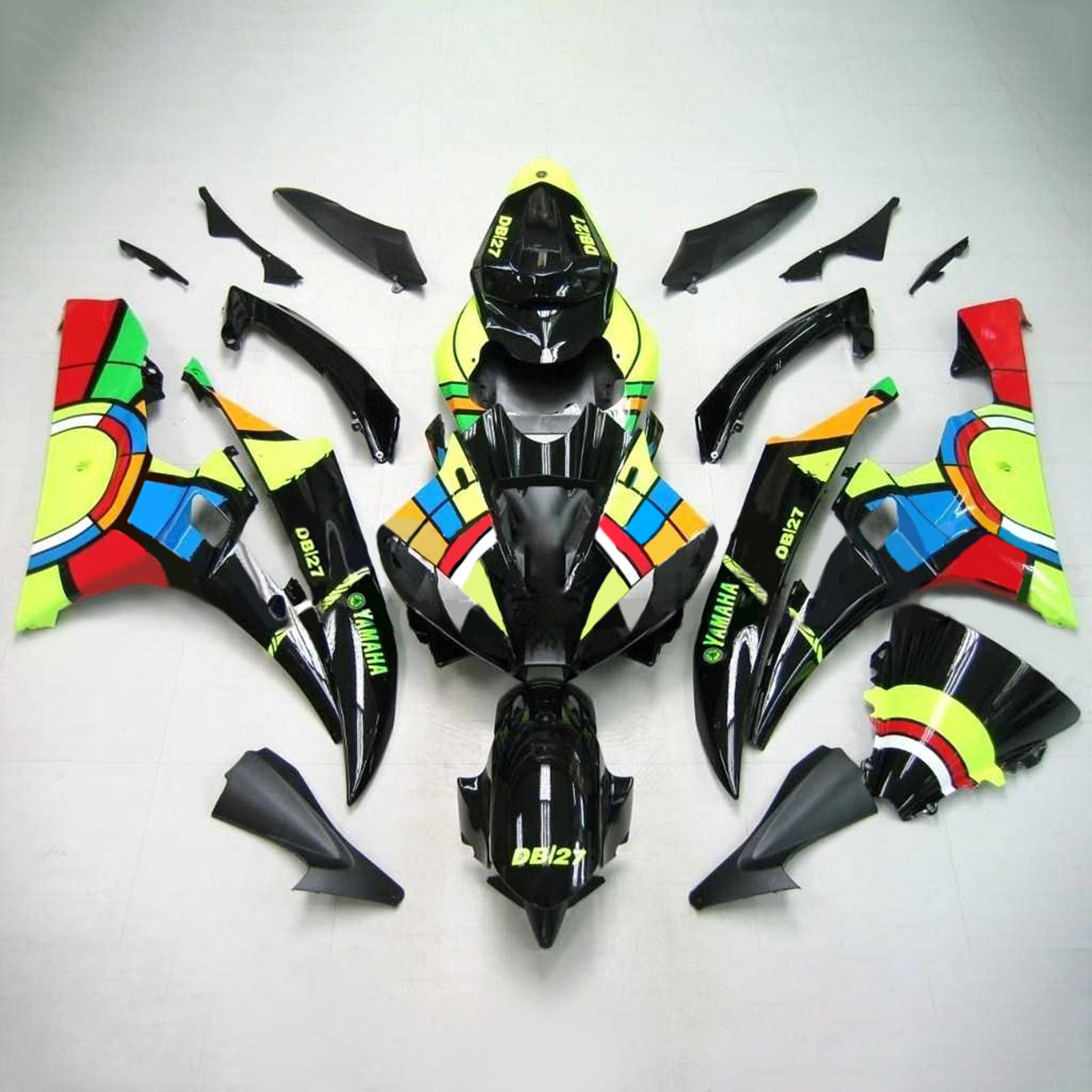 Injection Fairing Kit Bodywork Plastic ABS fit For Yamaha YZF 600 R6 2006-2007