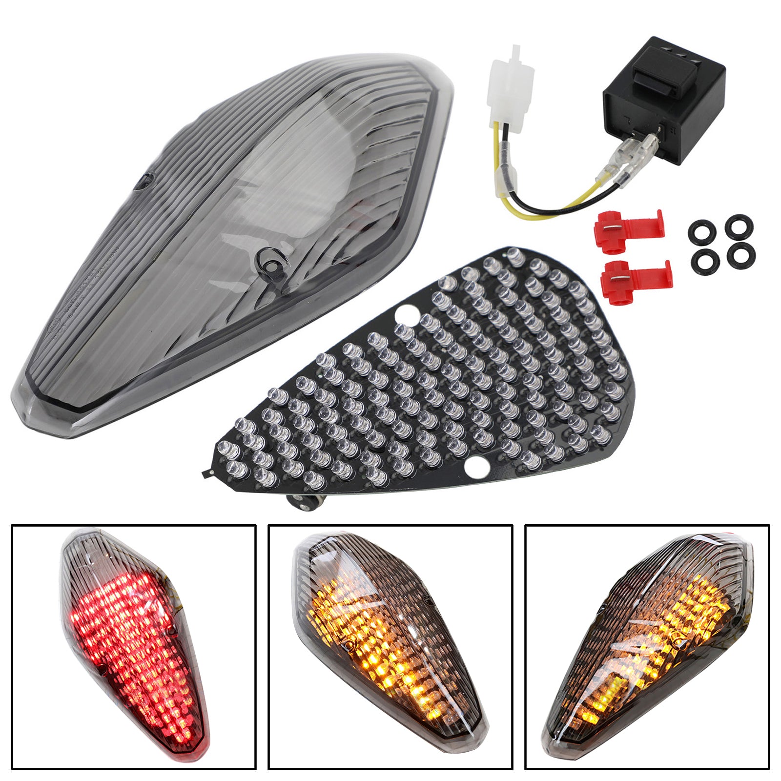 Luz trasera + intermitentes para Honda VTX1300 RETRO VTX1800 RETRO 1800T 02-08 Ahumado