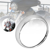 7" Chrome Headlight Trim Ring Light Cover for Touring Road King 67712-83A Generic