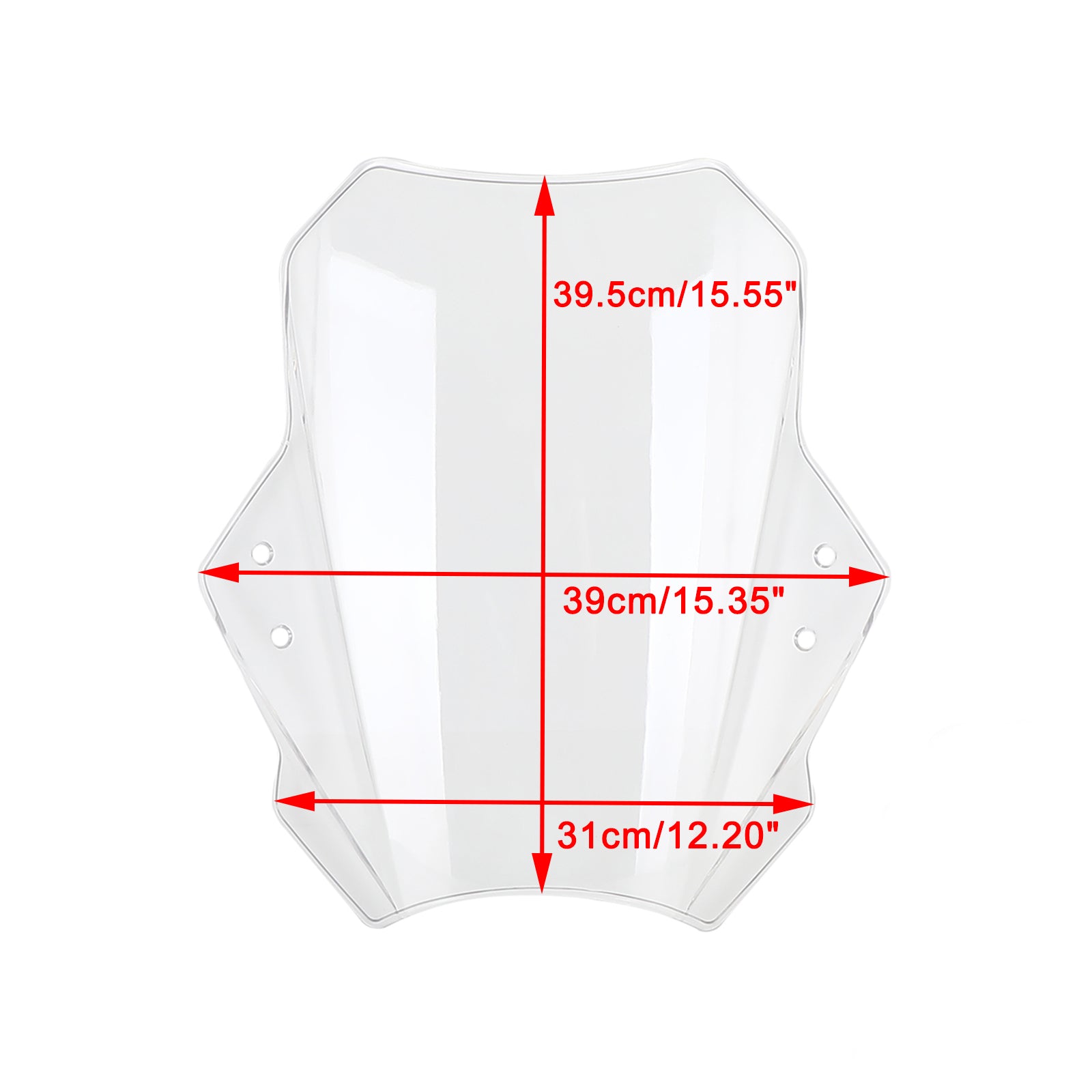 Universal Motorrad Einstellbare Windschutz Windschutzscheibe 22MM 25MM 28MM Lenker Generic