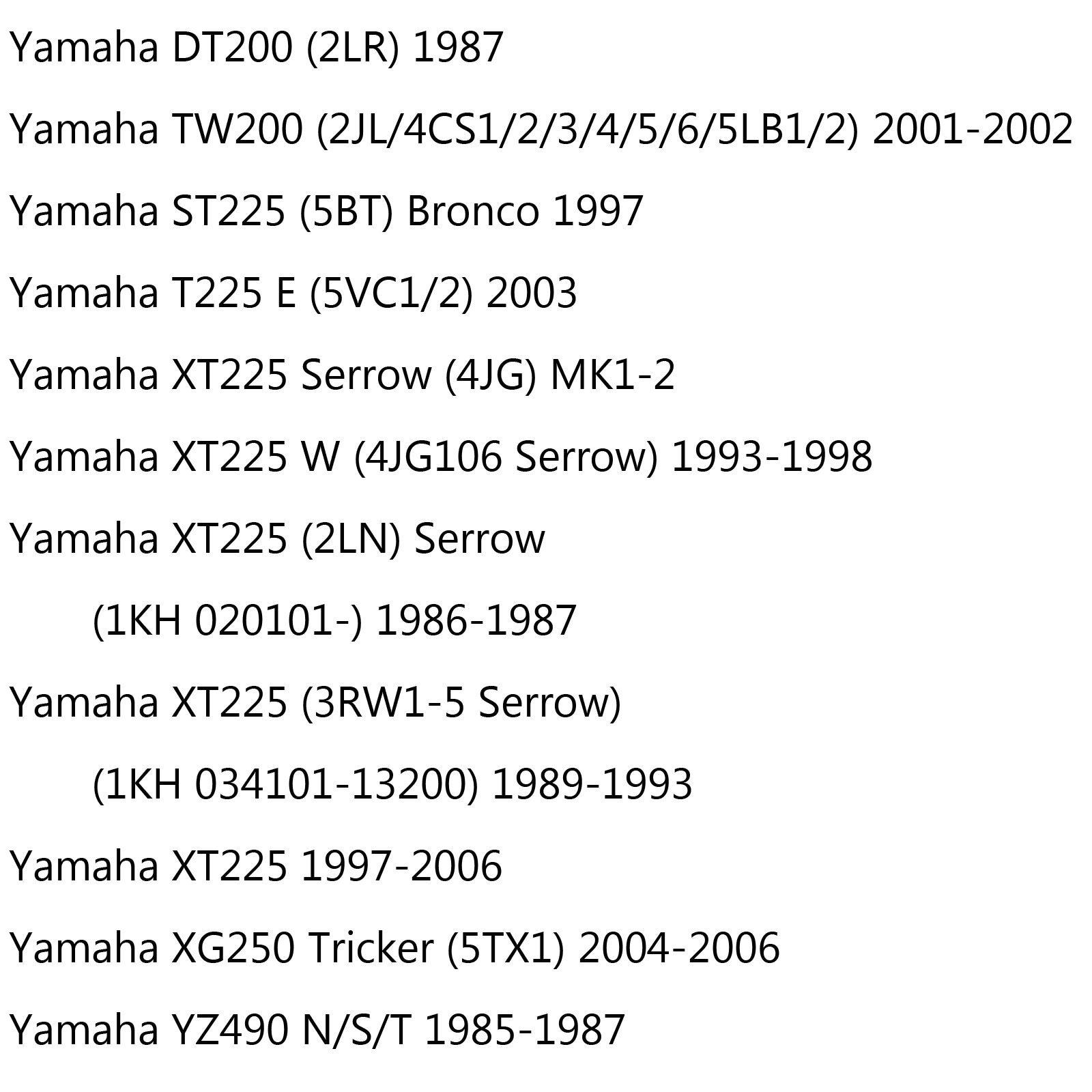 Vorderradbremsscheibe passend für Yamaha TTR230 05–13 XTZ125 04–10 YZ 125/250/490