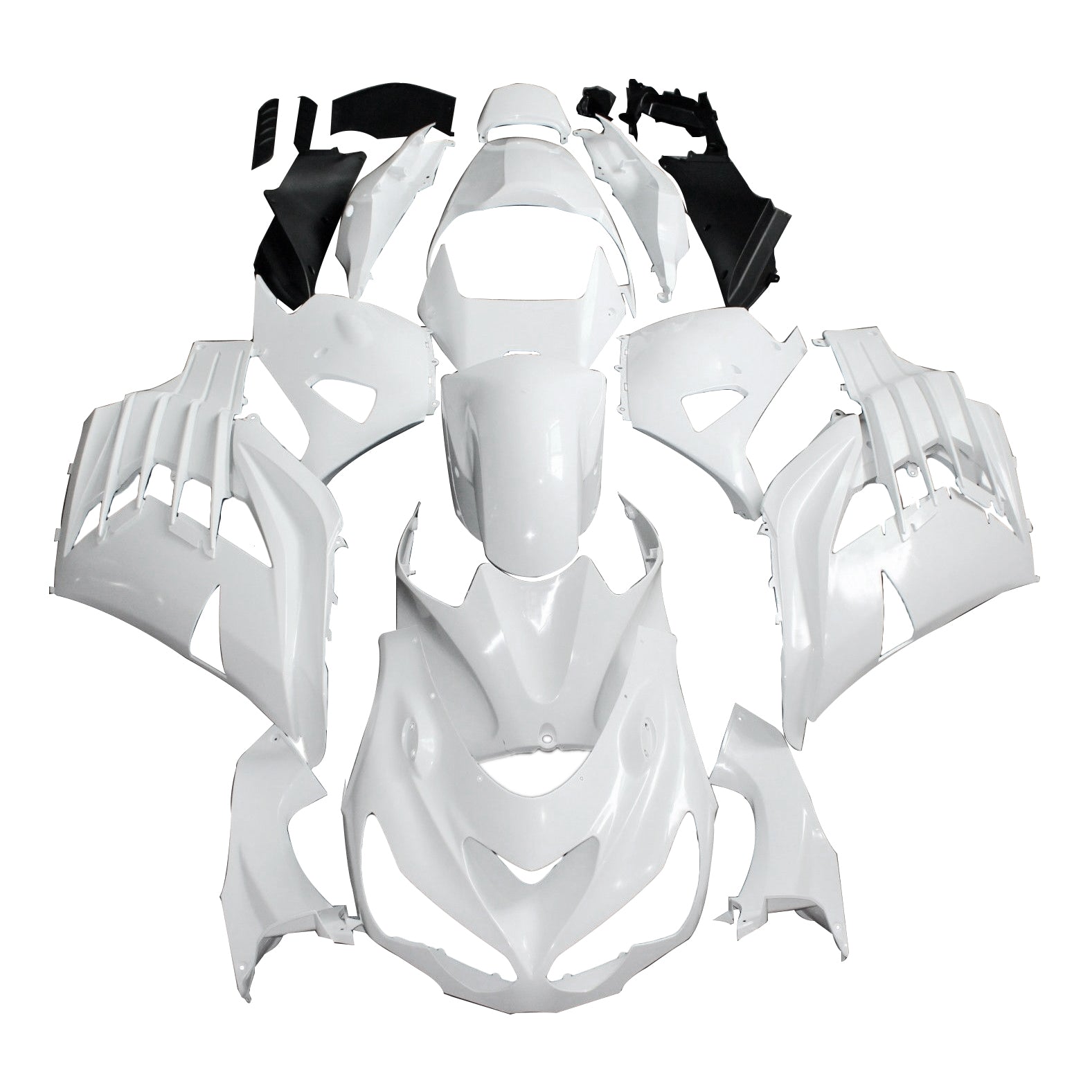 Amotopart 2012-2022 Kawasaki ZX14R Bodywork Fairing Unpainted ABS Amotopart Molding