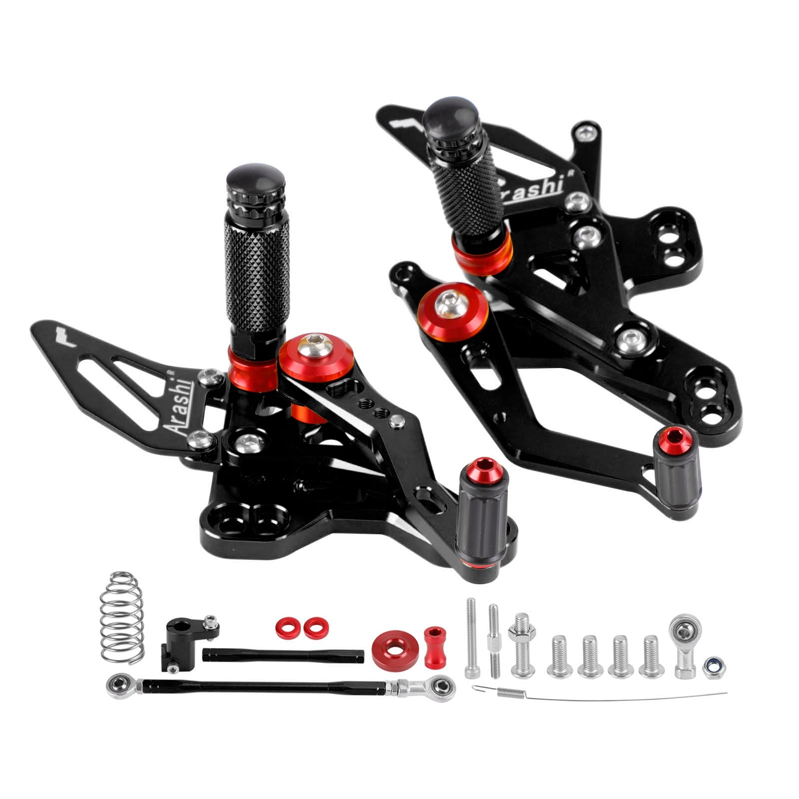 CNC Rearsets Adjustable Foot Pegs Rest For Honda CB650R CBR650R 2019-2023