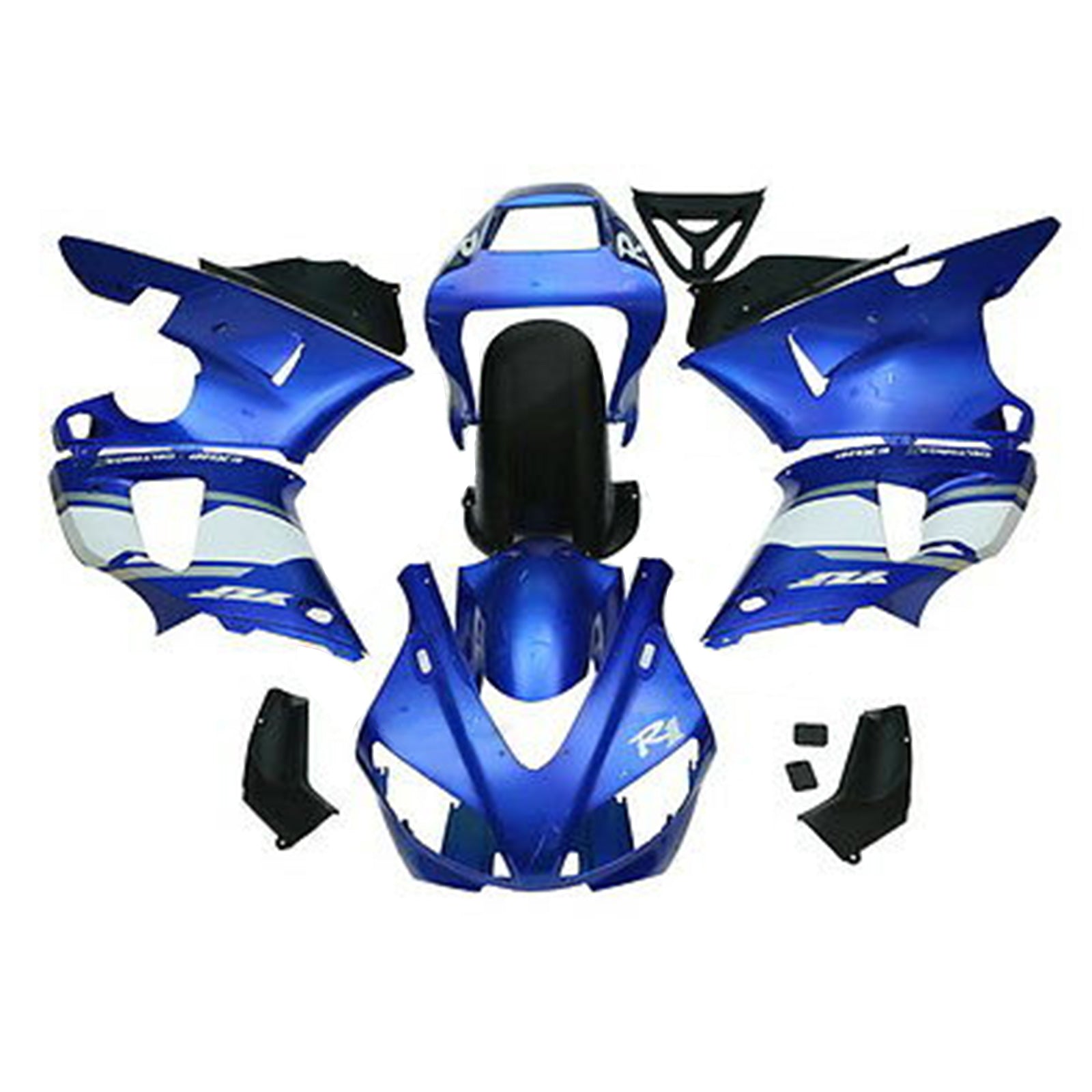 Kit de carénage bleu Amotopart 1998-1999 Yamaha YZF-R1