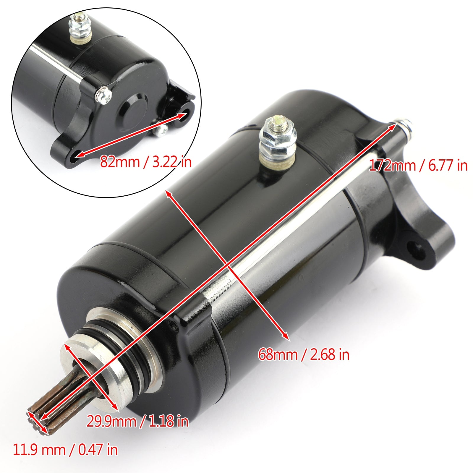 Starter Motor for Yamaha Wave Blaster Venture 760 GP760 XL760 WB760 WVT760 96-00 Generic FedEx Express Shipping