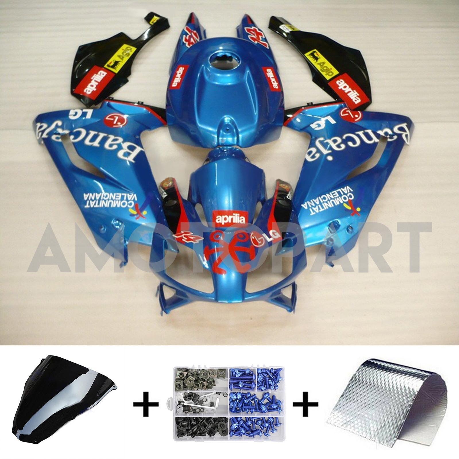 Amotopart Aprilia 2006-2011 RS125 Bancaja Blue Fairring Kit